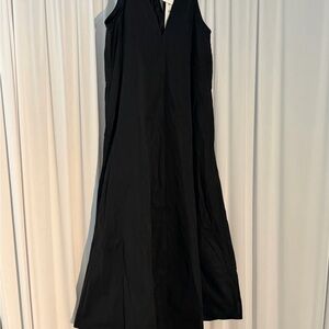 Zara Black Sleeveless Maxi Dress with V-Neck NWT